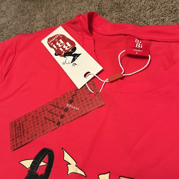 BIBISAMA APPAREL OTAKU HYPE JAPANESE ANIME ROSEY RED GIRL’S - Picture 3 of 4